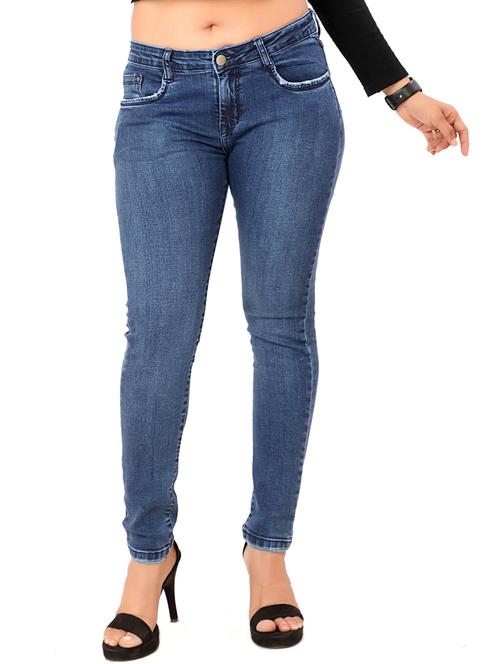 women's plain slim fit jeans - 18391006 - Very Small Image - 1