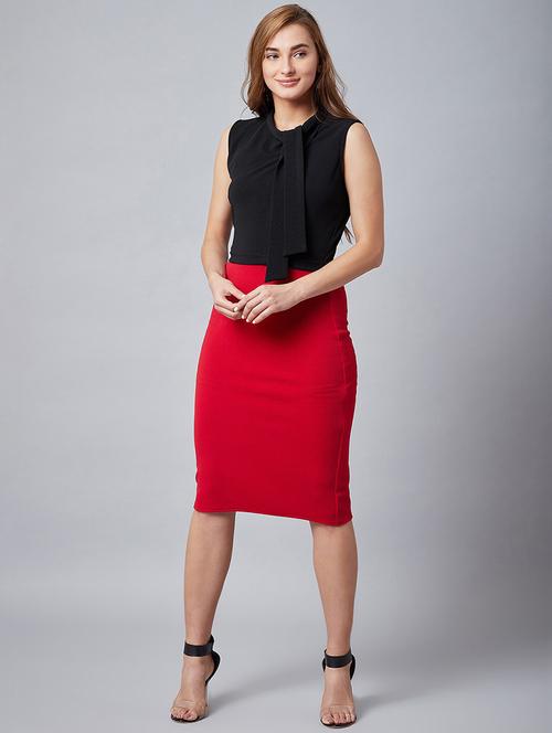sleeveless solid bodycon dress - 18391923 - Very Small Image - 1