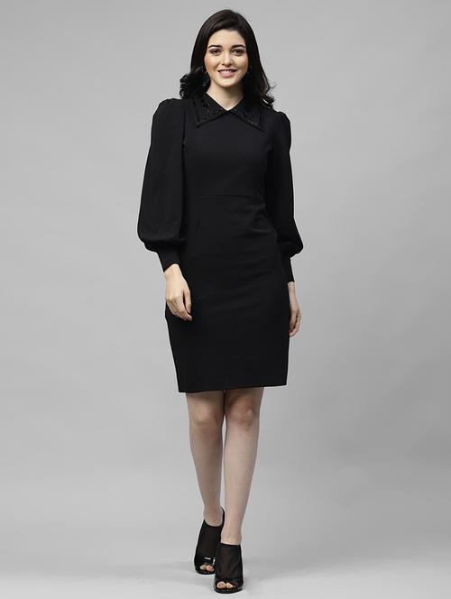 women's sheath solid dress - 18391951 - Very Small Image - 1