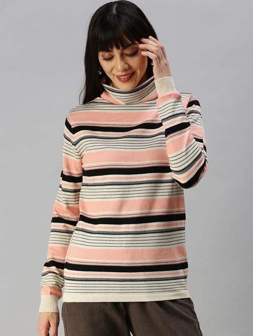 women's straight high neck top - 18392162 - Very Small Image - 1