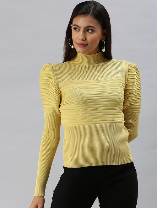 women's straight high neck top - 18392241 - Very Small Image - 1