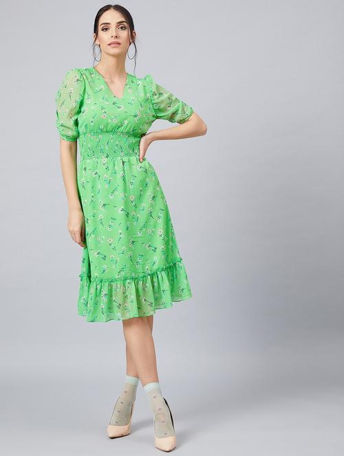 women's tiered dress floral dress - 18392600 - Very Small Image - 1