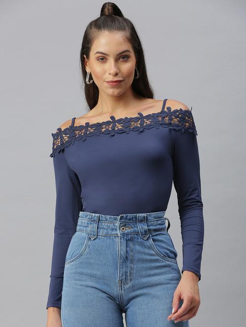 women's straight shoulder strap top - 18392621 - Very Small Image - 1