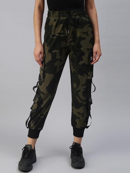 drawstring waist camouflaged jogger - 18393008 - Very Small Image - 1