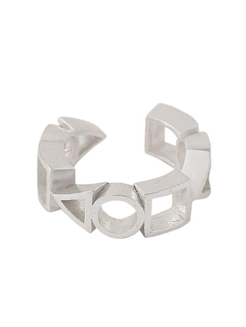 silver brass finger  ring - 18393297 - Very Small Image - 1