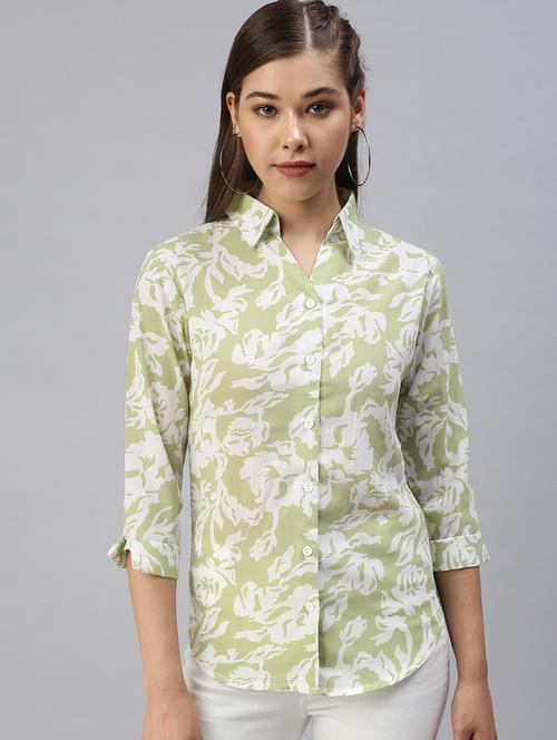 long sleeved printed regular shirt - 18393462 - Very Small Image - 1