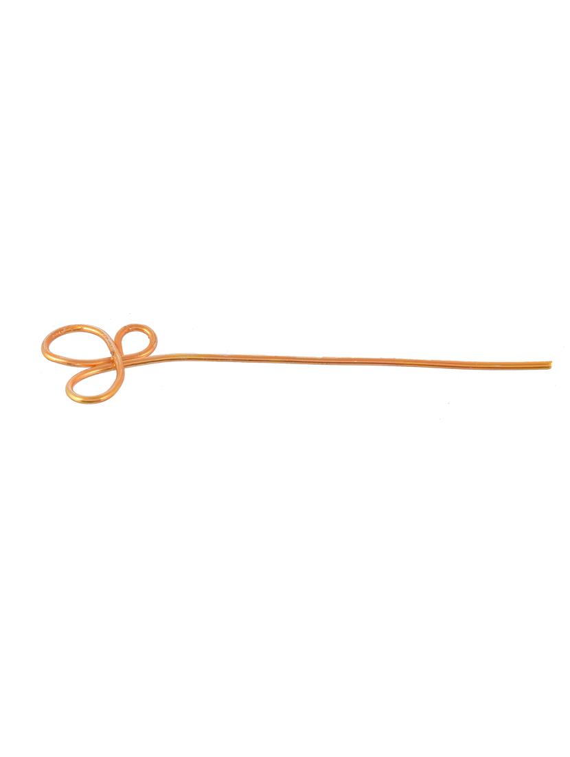gold plated trinetta knot hair stick - 18395853 - Zoom Image - 2