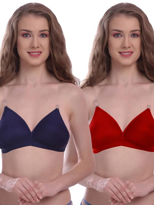 pack of 2 solid backless bra - 18395964 - Very Small Image - 1