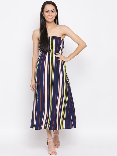 women's tube striped dress - 18396460 - Very Small Image - 1