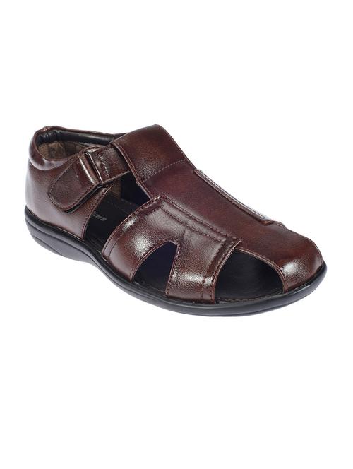 men brown back strap sandal - 18396594 - Very Small Image - 1