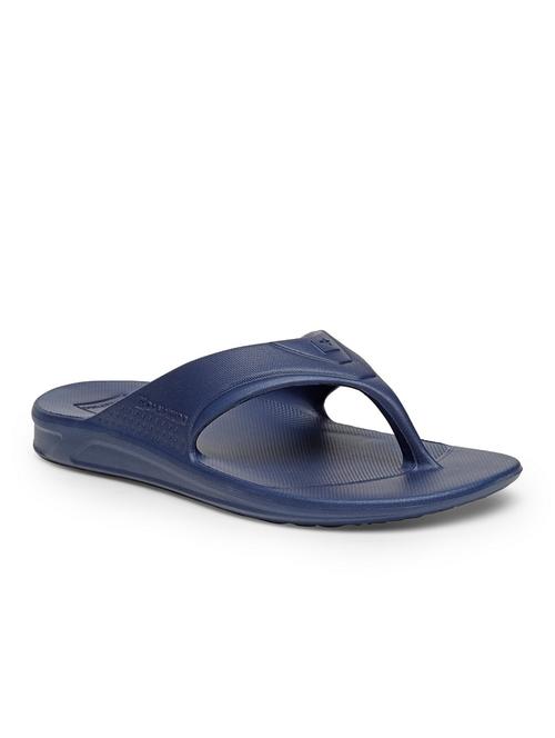 navy pu slip on slippers - 18396704 - Very Small Image - 1