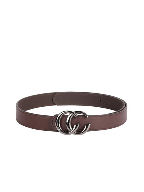 Brown Leatherette (pu Belt - 18397201 - Very Small Image - 1