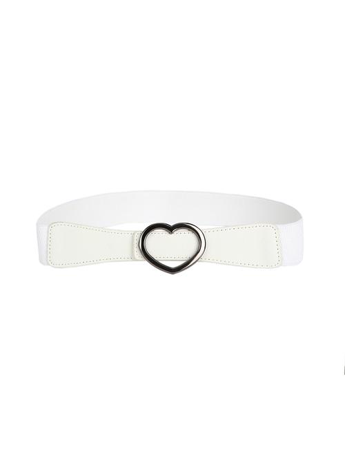 white leatherette (pu belt - 18397239 - Very Small Image - 1