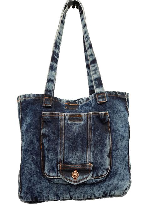 blue solid messenger handbag - 18397369 - Very Small Image - 1