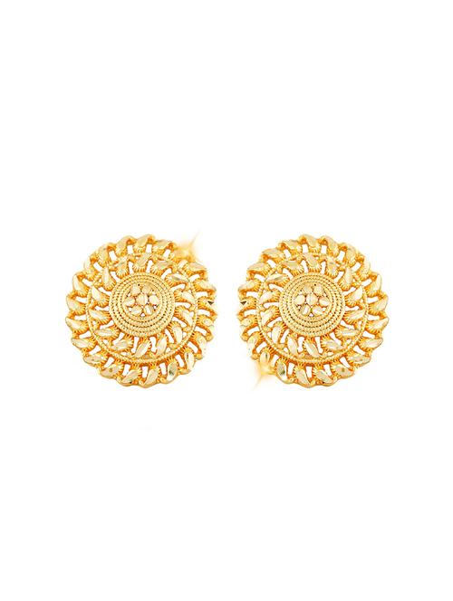gold brass studs earring - 18397429 - Very Small Image - 1