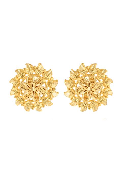 gold brass studs earring - 18397503 - Very Small Image - 1