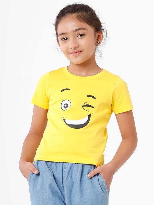 yellow printed regular top - 18398425 - Very Small Image - 1