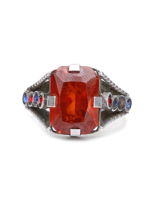 silver handcrafted ring - 18399326 - Very Small Image - 1