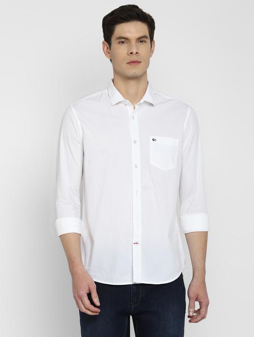white solid shirt - 18399588 - Very Small Image - 1