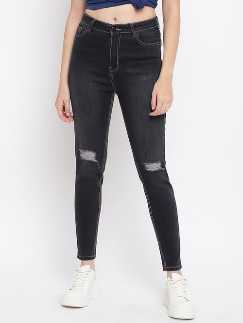 high rise stone washed jean - 18399763 - Very Small Image - 1