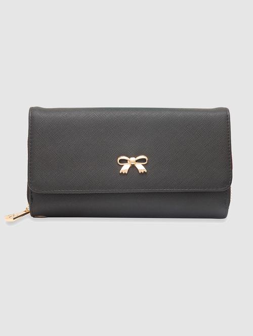 black solid wallet - 18400034 - Very Small Image - 1