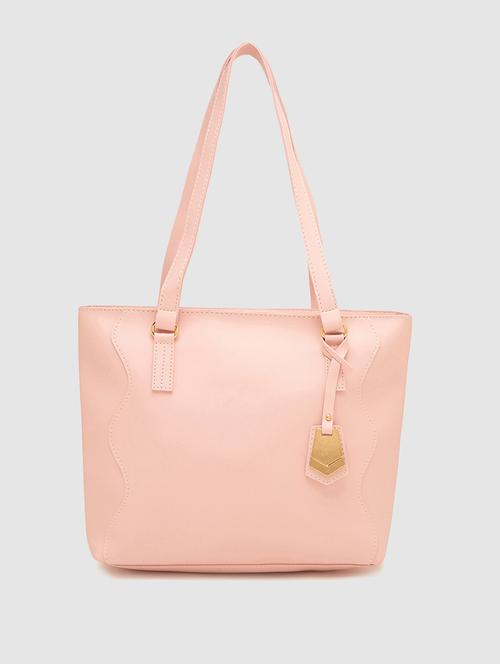 nude solid regular handbag - 18400067 - Very Small Image - 1