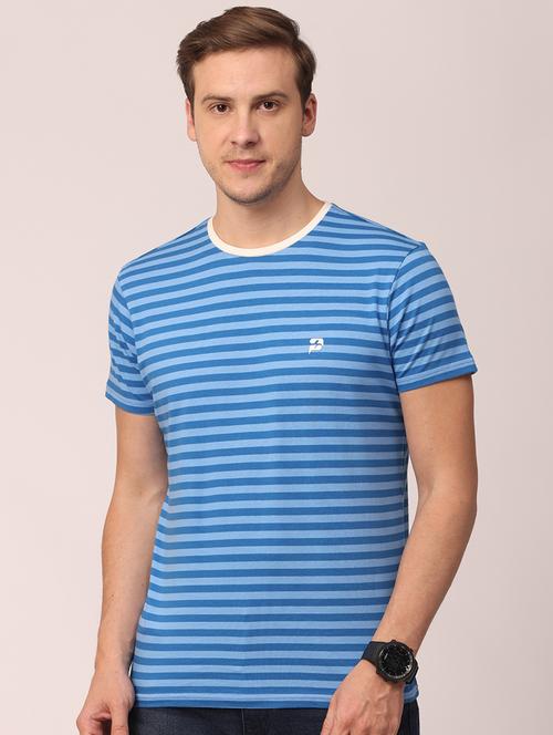 dark blue striped t-shirt - 18400083 - Very Small Image - 1