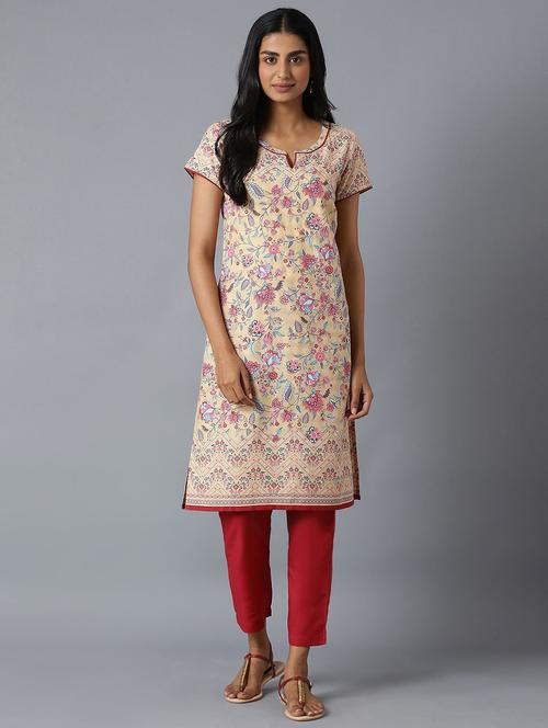 printed kurta pant set - 18400673 - Very Small Image - 1