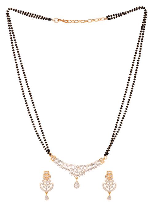 gold beads mangalsutra set  - 18401282 - Very Small Image - 1