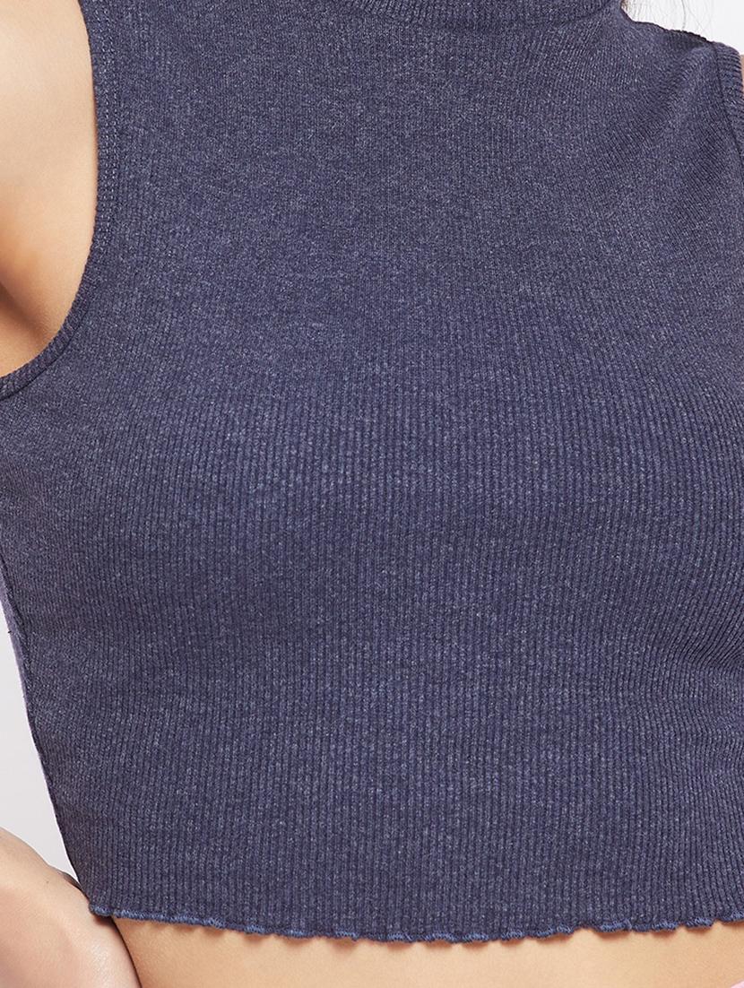women's crop mock neck top - 18402521 - Standard Image - 4