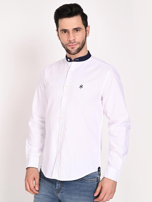 mens solid casual shirt - 18402799 - Very Small Image - 1