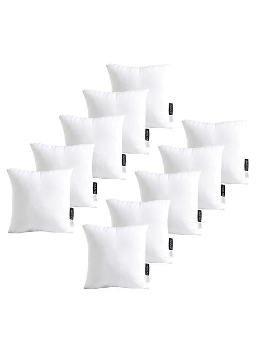 dr.soft micropolyester shell & reliance polyfiber filling softness adjustable cushion filler 40x40 cms - pack of 10 - 18402959 - Very Small Image - 1
