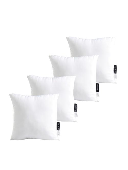 dr.soft micropolyester shell & reliance polyfiber filling softness adjustable cushion filler 40x40 cms - pack of 4 - 18402962 - Very Small Image - 1