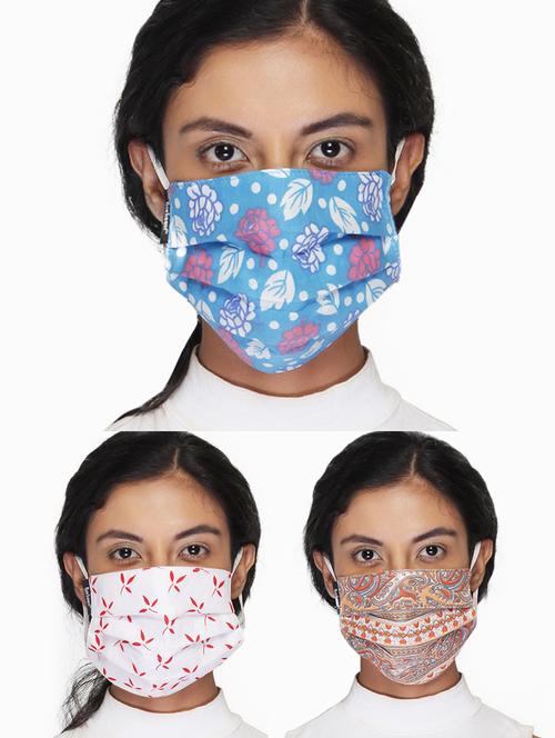 multi colored cotton antipollution women mask - 18403004 - Very Small Image - 1