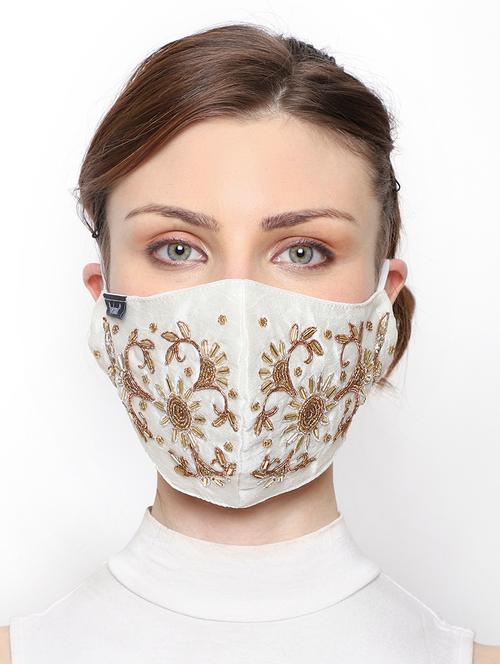 white silk antipollution women mask - 18403021 - Very Small Image - 1