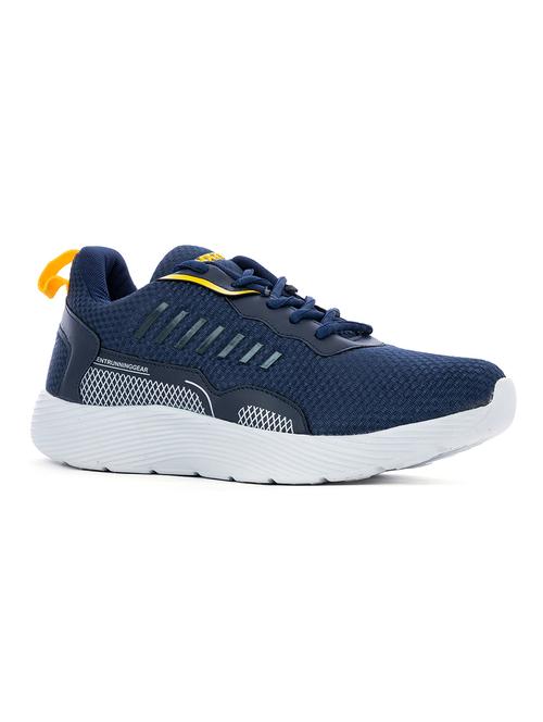 mens navy blue lace up sport shoe - 18403816 - Very Small Image - 1