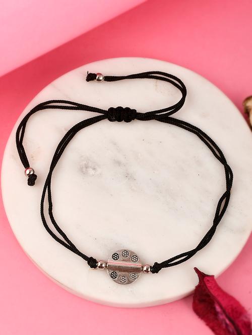 silver brass anklets and payal - 18404248 - Very Small Image - 1