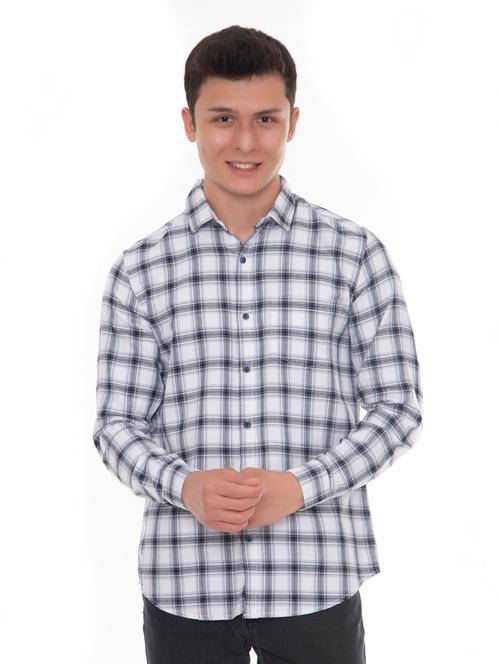 white checkered casual shirt - 18404599 - Very Small Image - 1