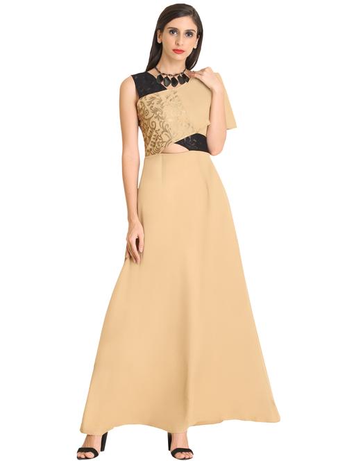 cut out detail fit & flare dress - 18404886 - Very Small Image - 1