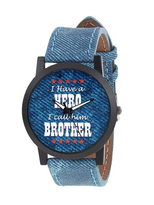 relish mens boys denim slim analog display quartz watch for brothers | re-s8103bd | gift for brother - 18405121 - Very Small Image - 1