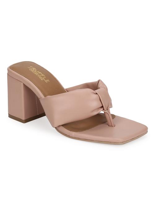 nude pu mules sandals - 18405941 - Very Small Image - 1