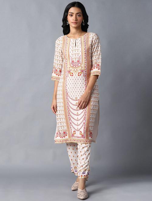 women's straight kurta - 18406014 - Very Small Image - 1