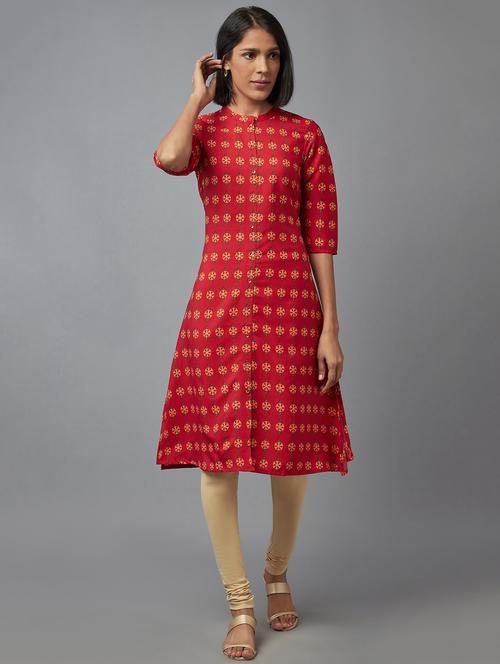 women's straight kurta - 18406029 - Very Small Image - 1