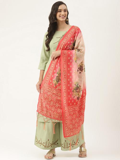 printed women dupatta - 18406387 - Very Small Image - 1
