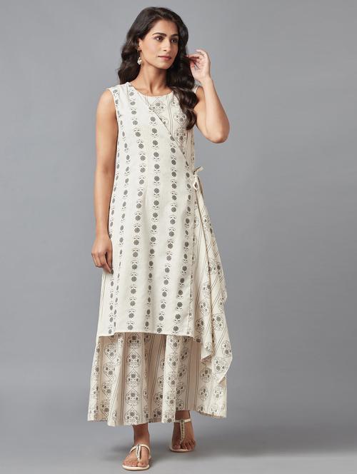 white printed fusion jumpsuit - 18406500 - Very Small Image - 1