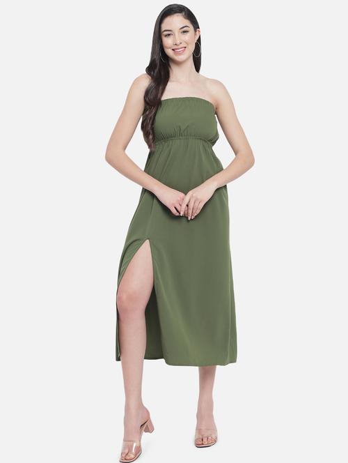women's  solid dress - 18407244 - Very Small Image - 1