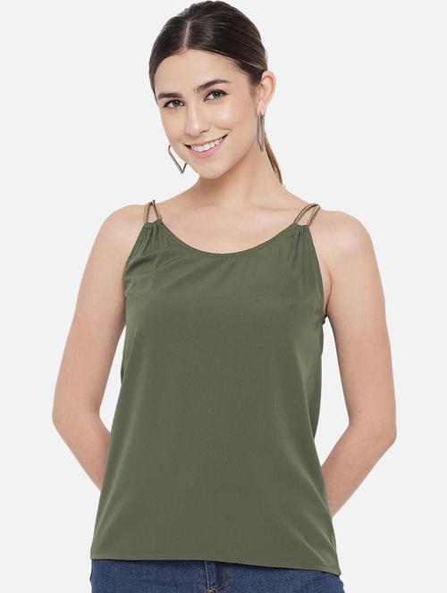 women's straight round neck top - 18407281 - Very Small Image - 1