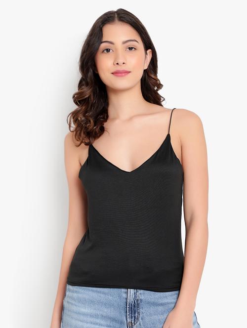 black solid camisole - 18407333 - Very Small Image - 1