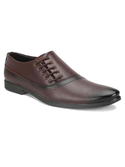 brown synthetic & mesh slip on derbies - 18407686 - Very Small Image - 1