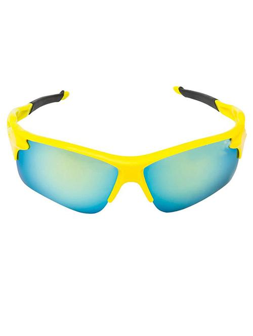 royalmede yellow & black oversized polycarbonate for men sports sunglasses - 18407777 - Very Small Image - 1